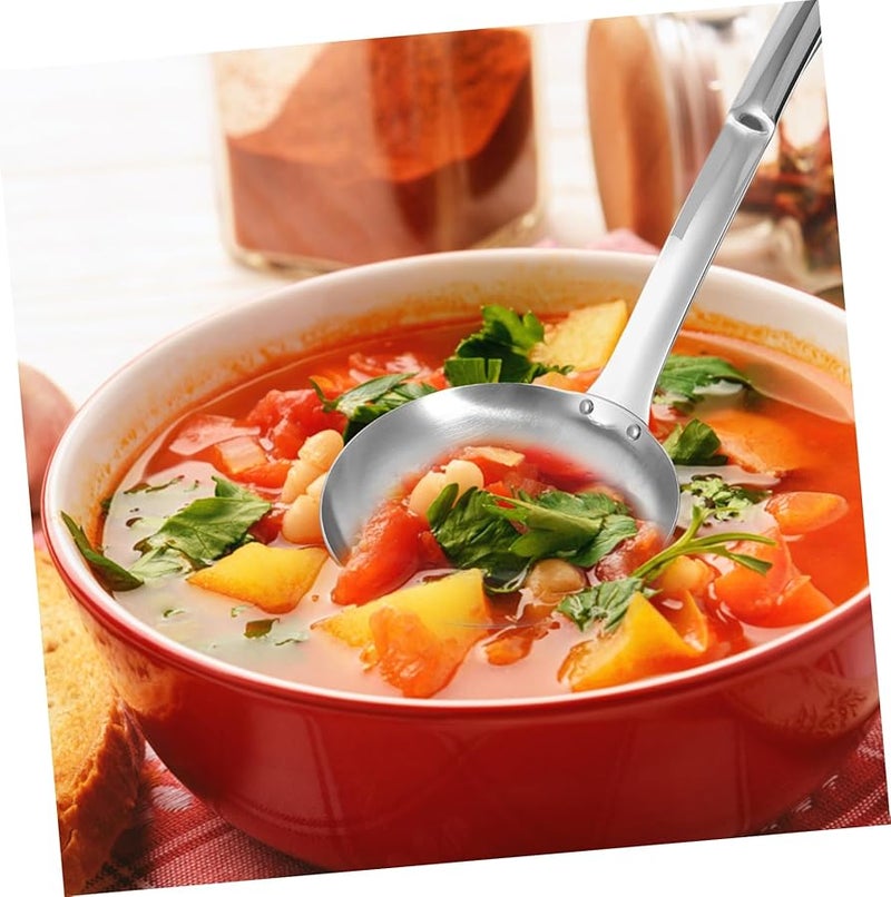 Stainless Steel Fine Mesh Skimmer Spoon Large Oil Filter Soup Strainer Healthy Cooking - Image 4